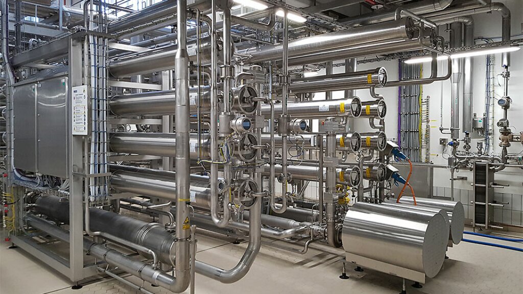 RO High TS Anlage zur Aufkonzentration von Magermilch / Vollmilch (Umkehrosmose‑Membranfiltrations‑System von ALPMA).