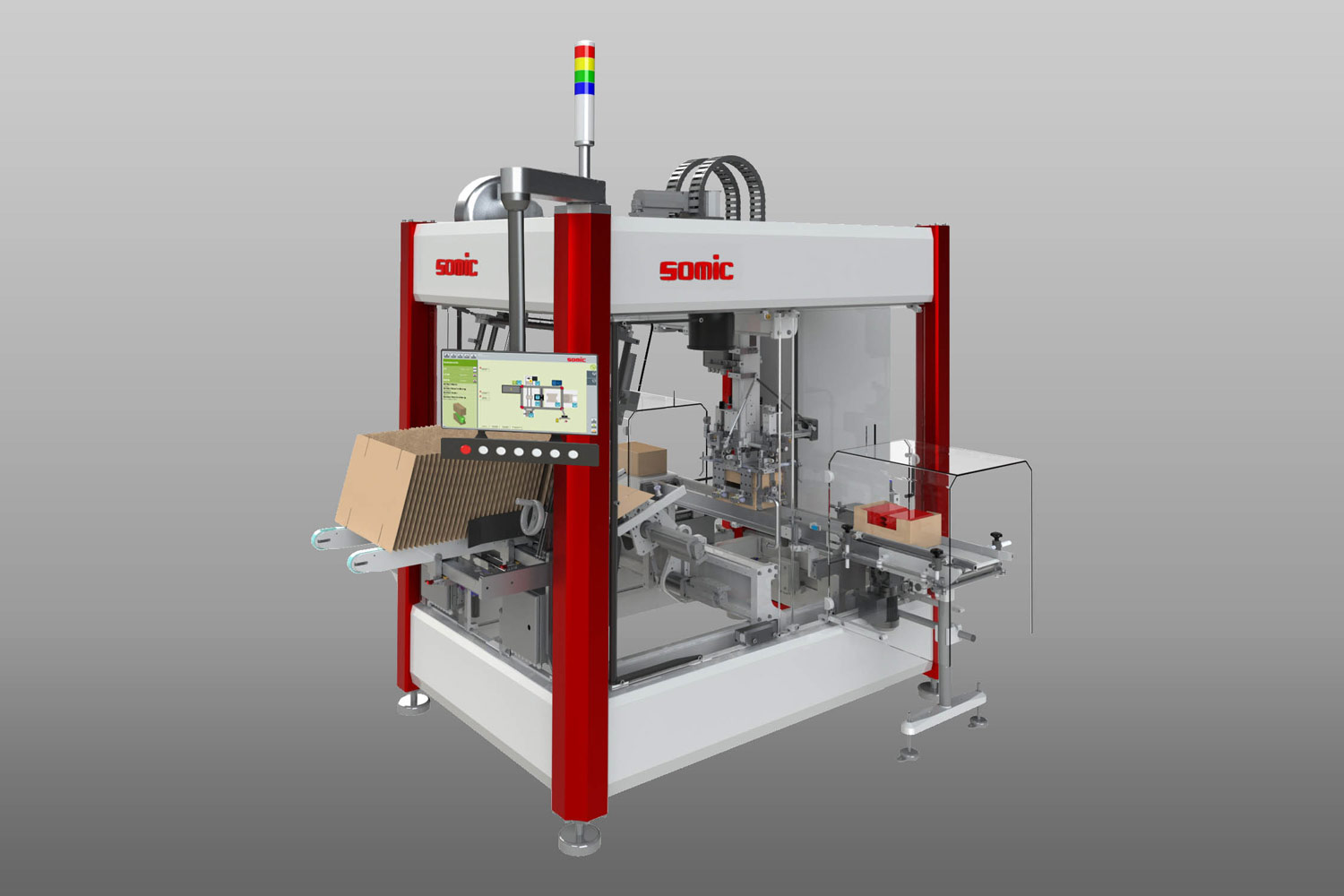 Modular packaging lines
Box coverer SOMIC 424 DA
