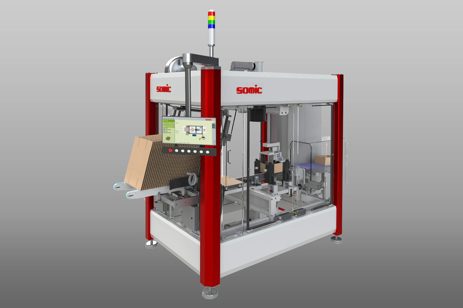 Modular packaging lines Case erector SOMIC 424 KA